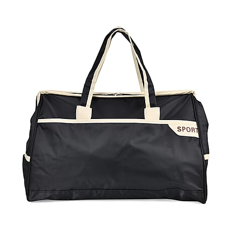 First Time Ever - Tamsy Travel Duffel Bag with Double Handle - Black