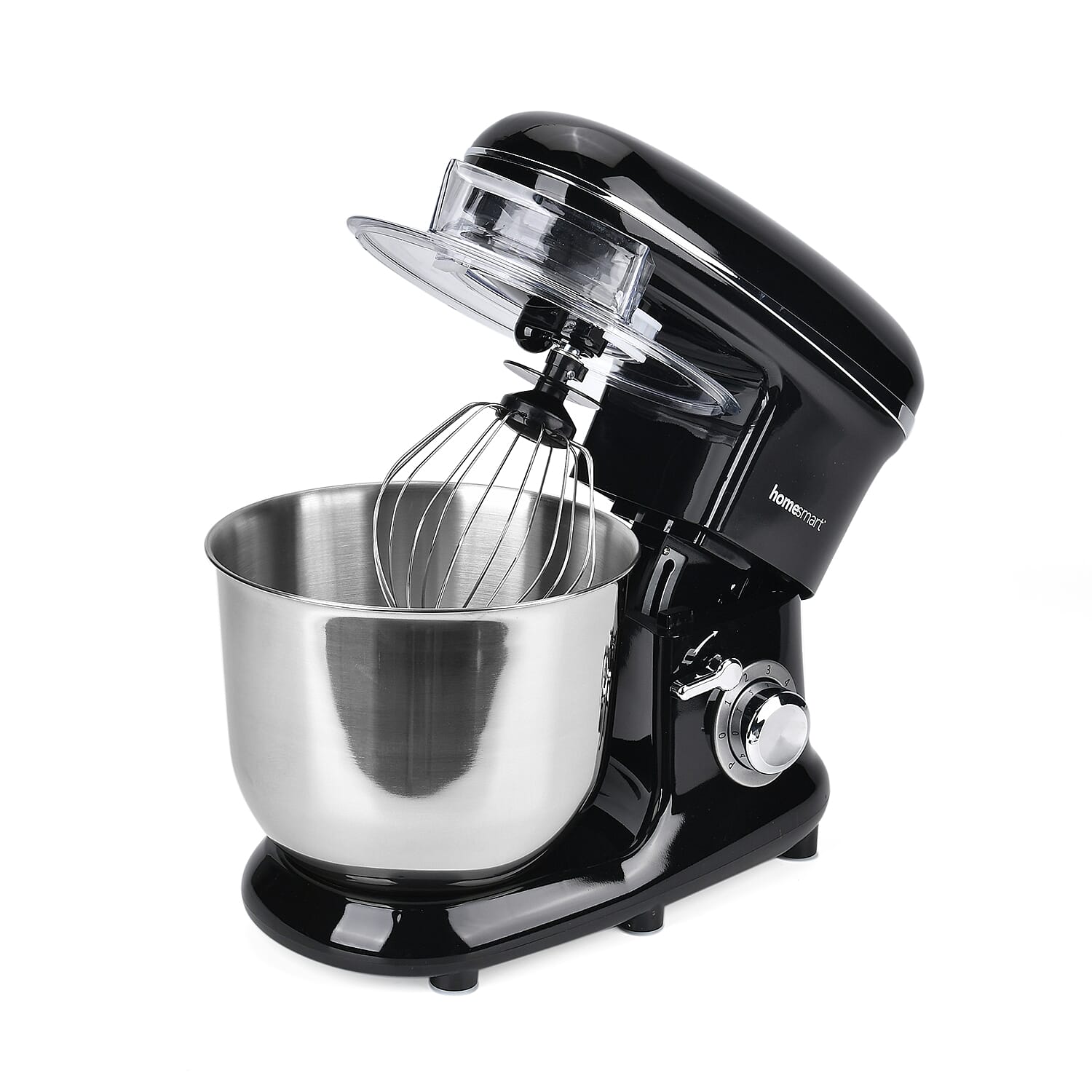 HOMESMART Stand Mixer with 3 Blades, 6 Speed Rotary Control Etc. (6.0 L,1500W ) - Black