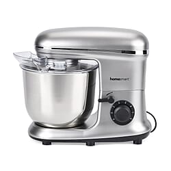 HOMESMART Stand Mixer with 3 Blades, 6 Speed Rotary Control Etc. (6.0 L,1500W) - Silver