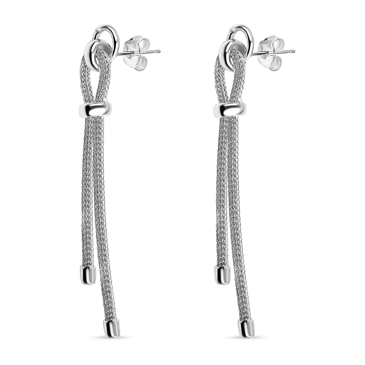 JCK Vegas Closeout - Sterling Silver Tassel Earrings, Silver Wt. 6 Gms