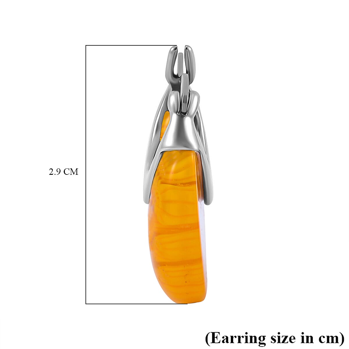 Yellow Colour Murano Glass Earrings