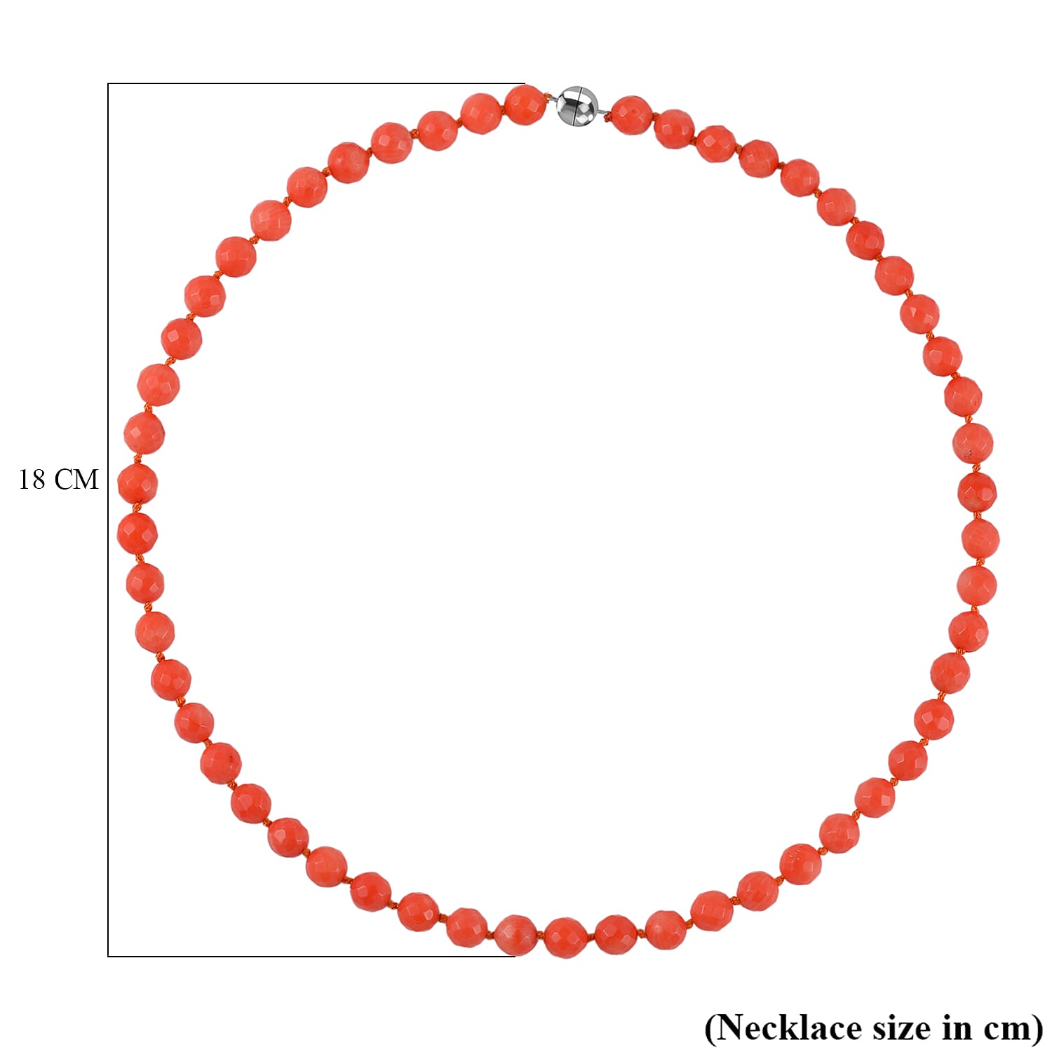 Super Rare Find - Mediterranean Coral Necklace (Size - 20) in Rhodium Overlay Sterling Silver 175.00 Ct, Limited stock