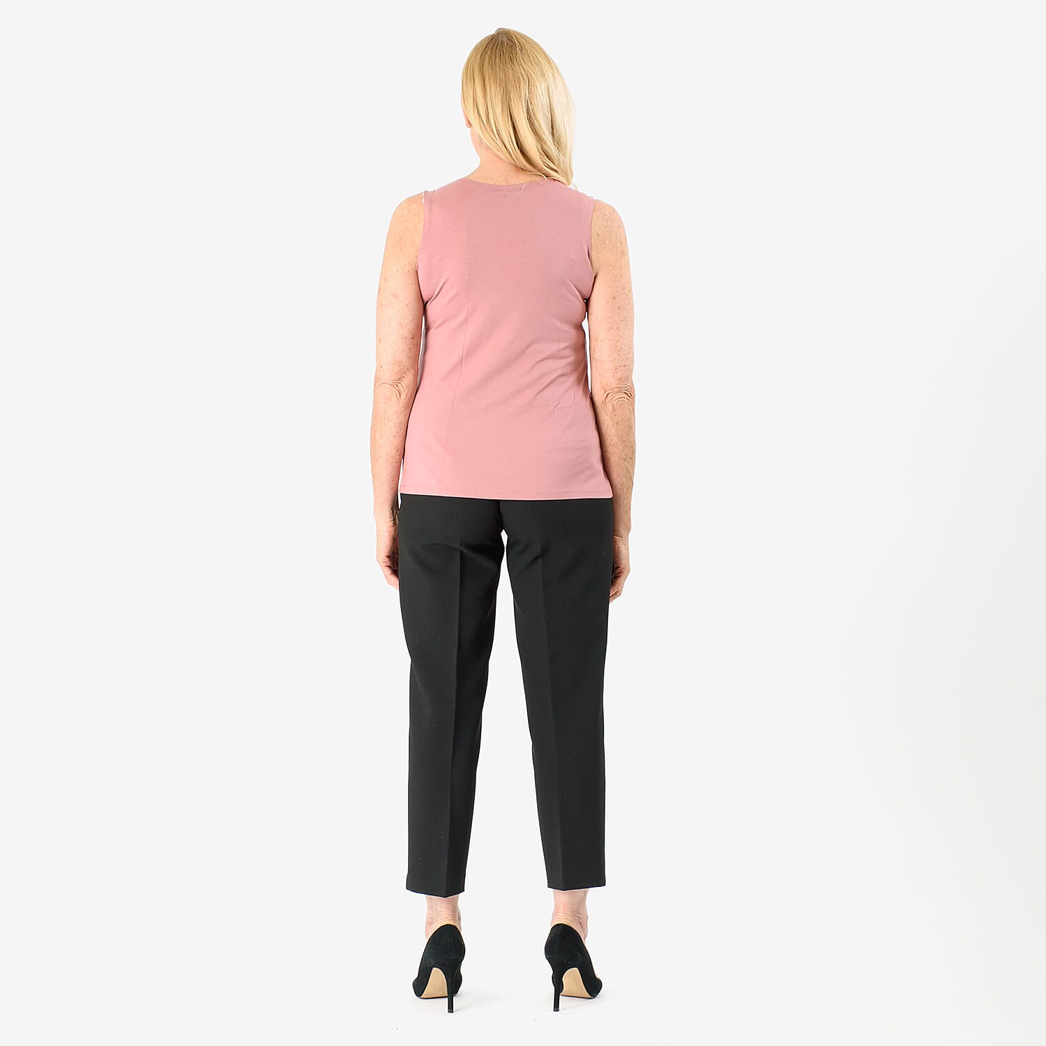 TAMSY Viscose Womens Sleeveless Tank Top (Size S) - Rose TAMSY Viscose Womens Sleeveless Tank Top (Size S) - Rose
