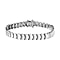 Designer Inspired- Platinum Overlay Sterling Silver Round Link Bracelet (Size - 7.5), Silver Wt. 20.70 Gms