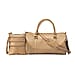 Set of 2 - 100% Leather Croco Embossed Luggage Duffle Bag with Crossbody Bag
