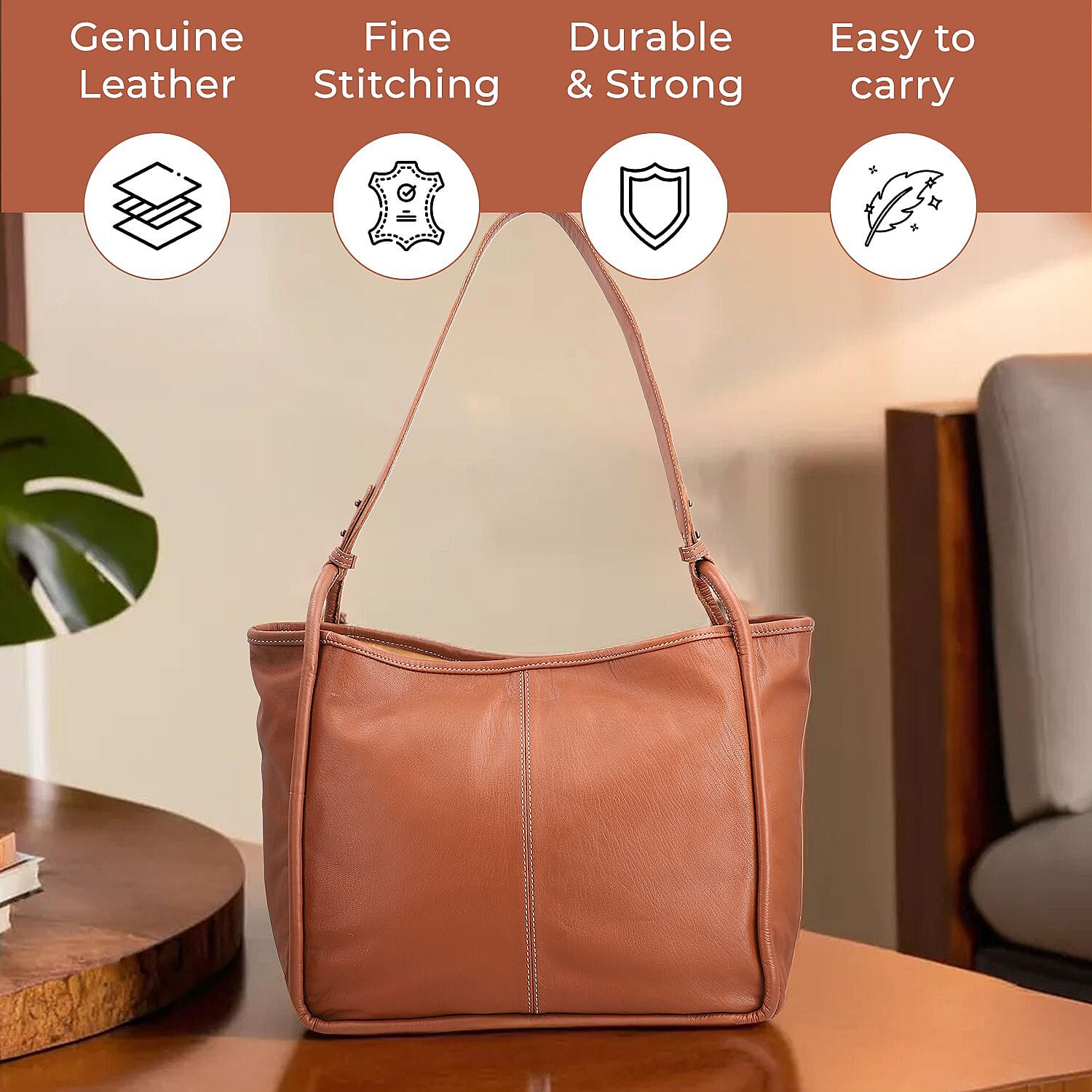 Genuine Leather Shoulder Bag