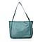 100% Genuine Leather Shoulder Bag - Turquoise