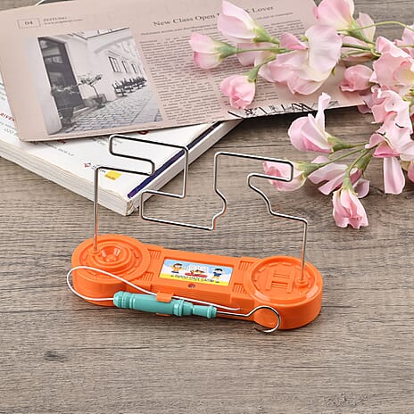 Electric Bump Maze Fire wire Shock Induction Maze Game - Orange