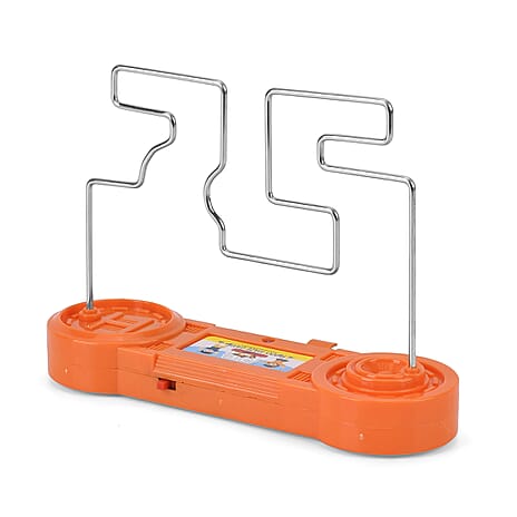 Electric Bump Maze Fire wire Shock Induction Maze Game - Orange