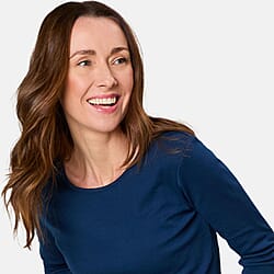 Emreco 3-4 Sleeve Crew Neck Top - Black