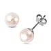 Japanese Akoya Pearl Stud Earrings in Rose Gold Overlay Sterling Silver