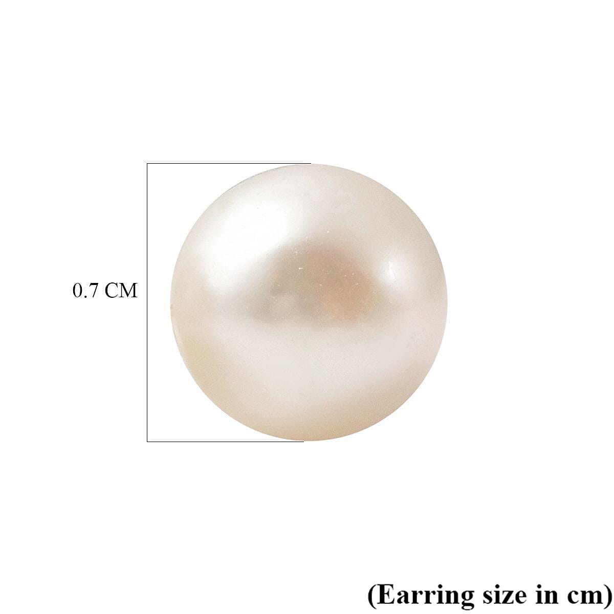 Japanese Akoya Pearl Stud Earrings in Rose Gold Overlay Sterling Silver
