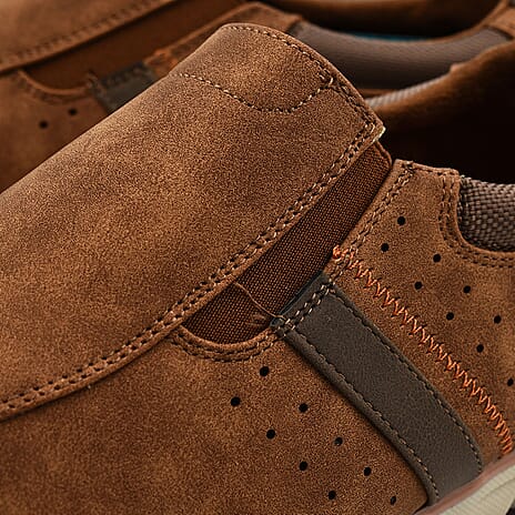 Oakenwood Premium Mens Slip On Trainers (Size 11) - Tan