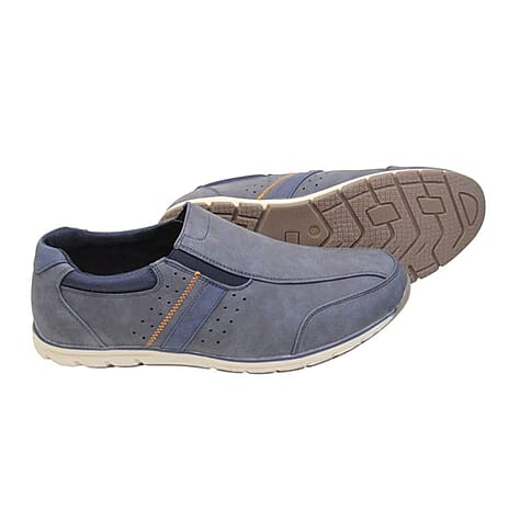 Oakenwood Premium Mens Slip On Trainers (Size 10) - Blue