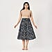 TAMSY Dot Printed Skirt with Elastic Waist