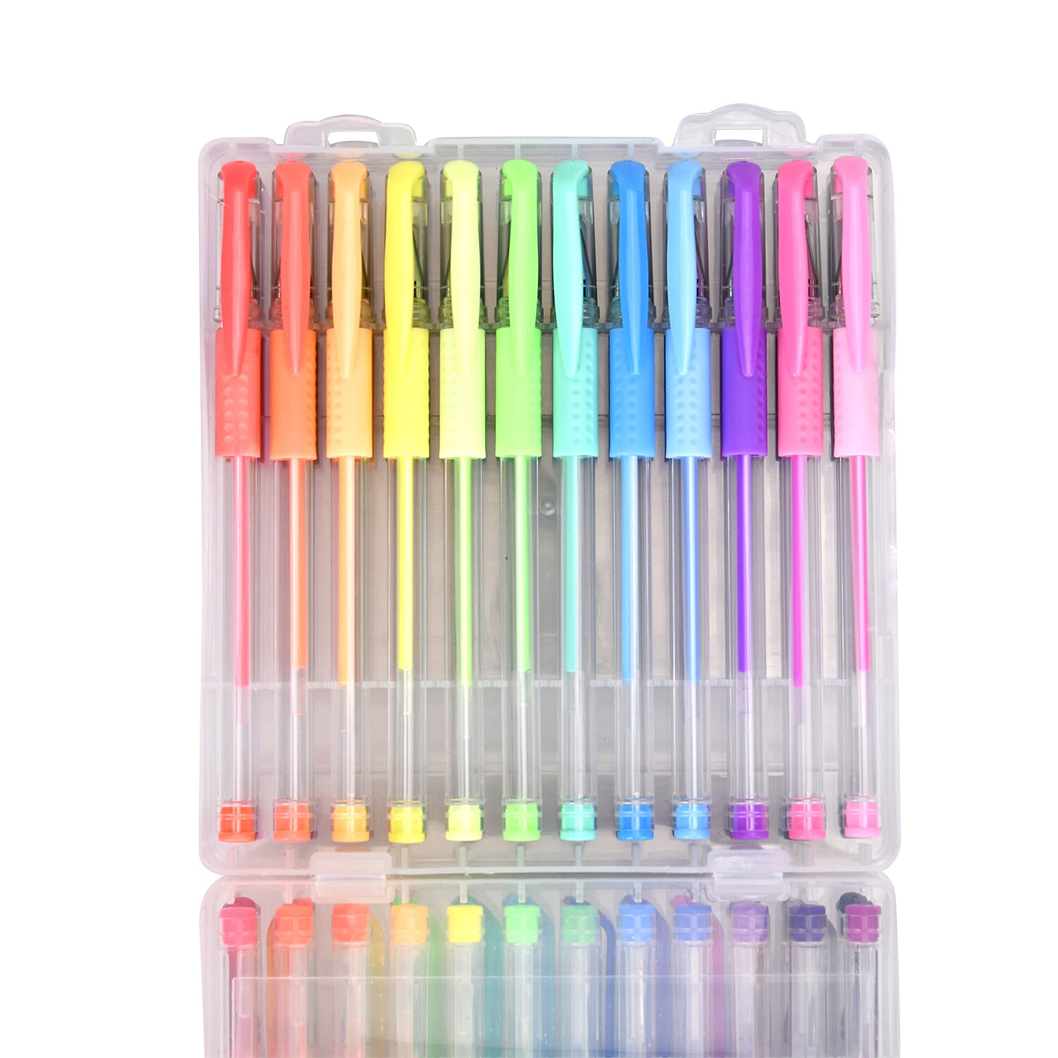 60 Pack Gel Pens Set with Storage Box for Colouring Books Drawing, Penting - Writing - Multi