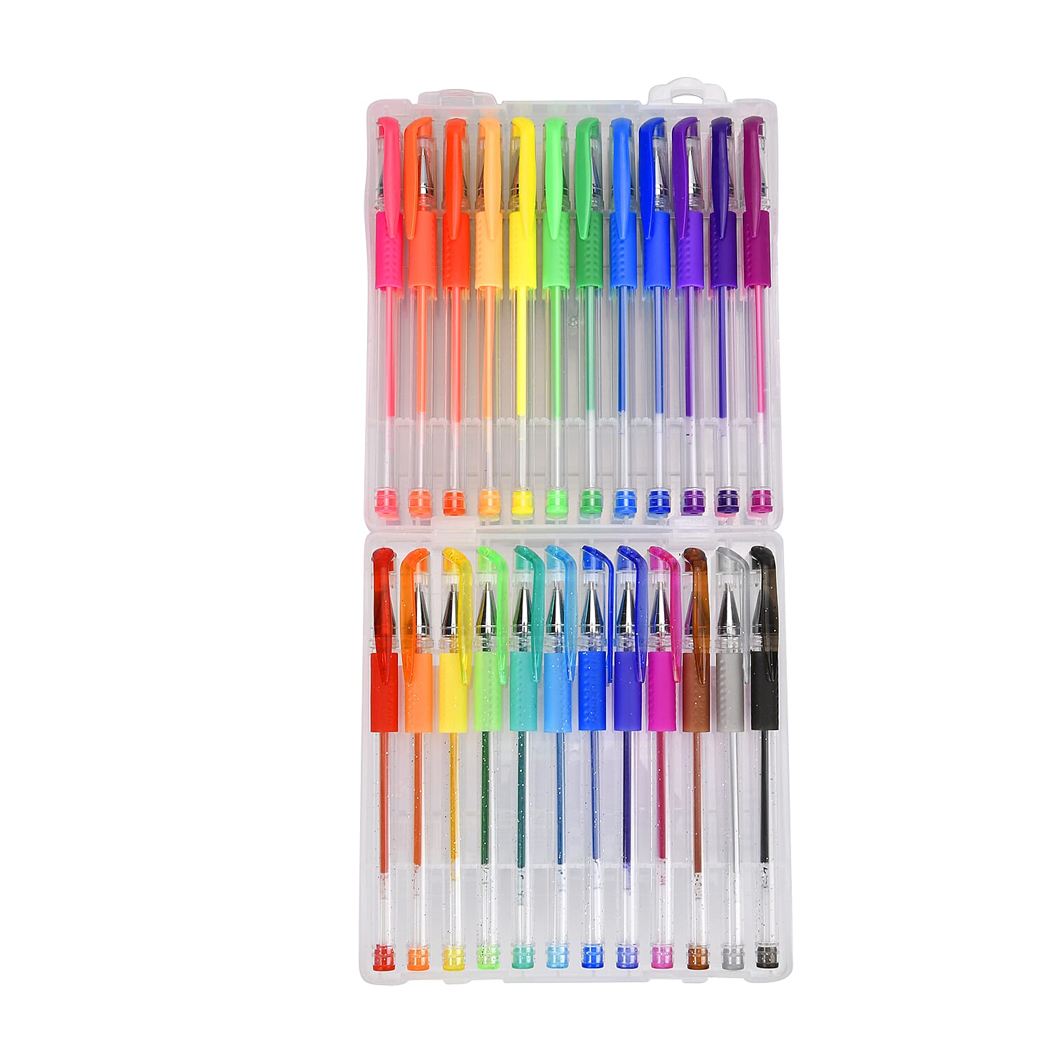 60 Pack Gel Pens Set with Storage Box for Colouring Books Drawing, Penting - Writing - Multi