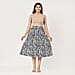 TAMSY Dot Printed Skirt with Elastic Waist