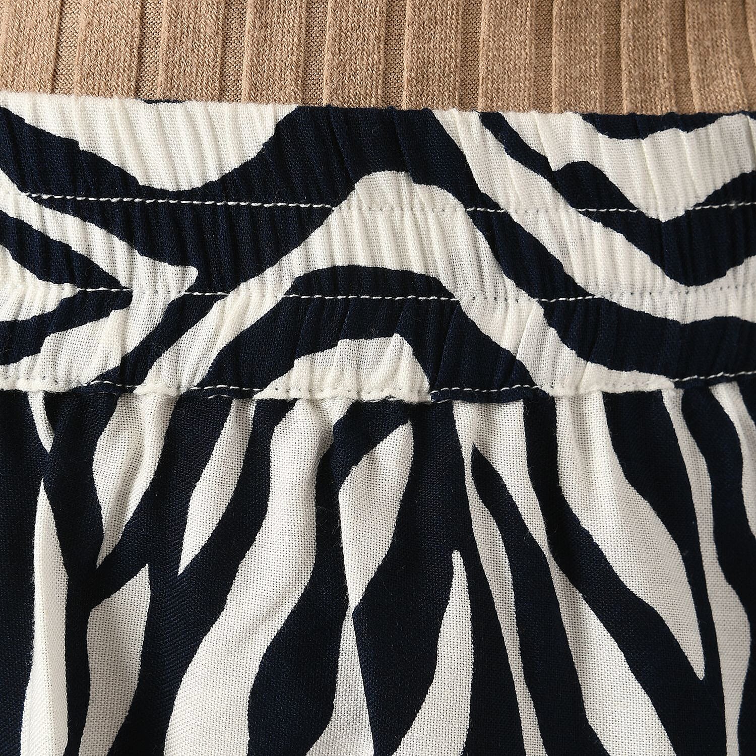 TAMSY Dot Printed Skirt with Elastic Waist