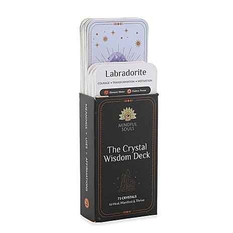 Crystal Deck Wisdom Paper Cards with in Paper Box - Multicolour