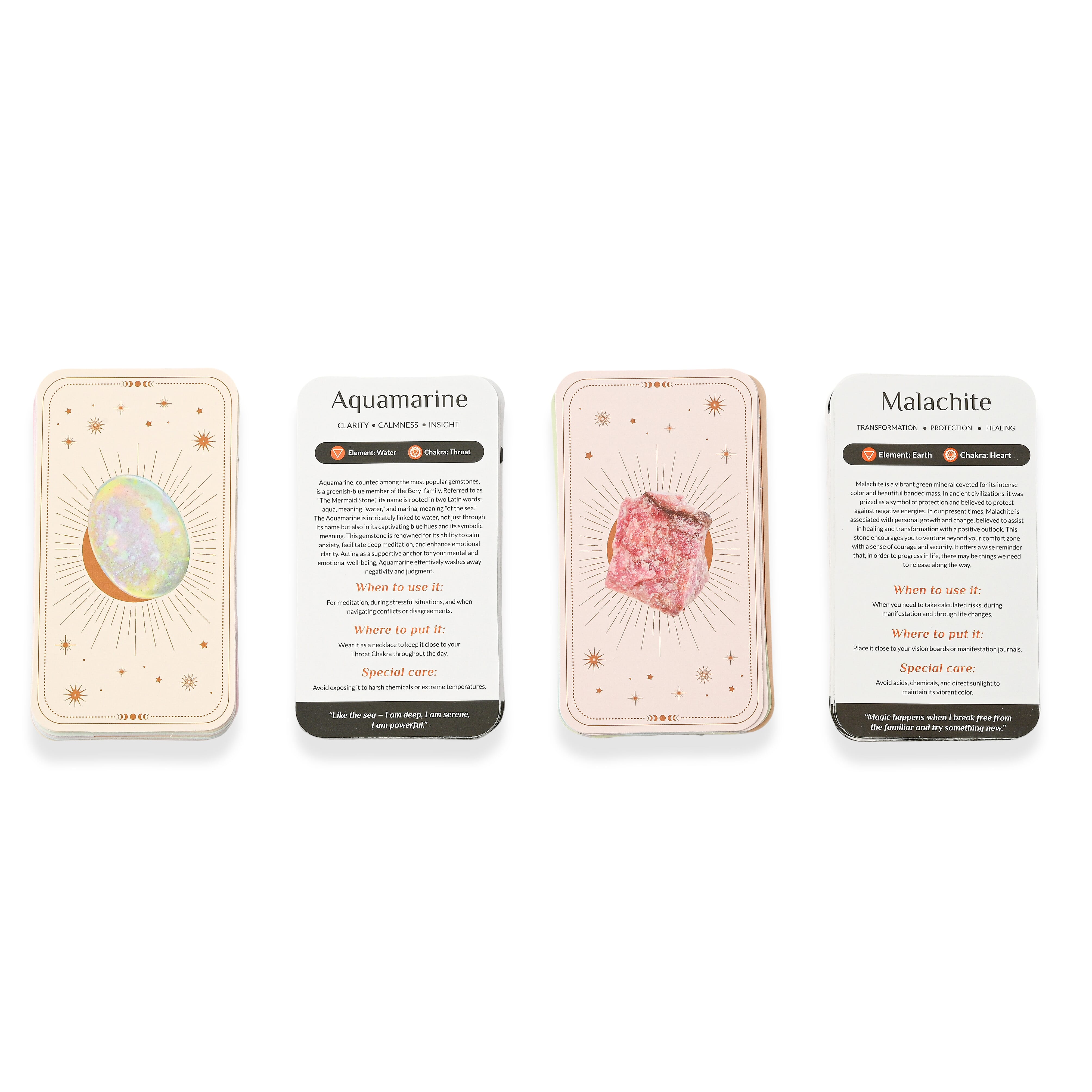 Crystal Deck Wisdom Paper Cards with in Paper Box - Multicolour