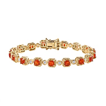 https://tjcuk.sirv.com/Products/77/4/7745390/Fire-Opal-White-Zircon-Cluster-Bracelet-Size-7-in-Vermeil-YG-Sterling-_7745390.jpg?w=342&h=342