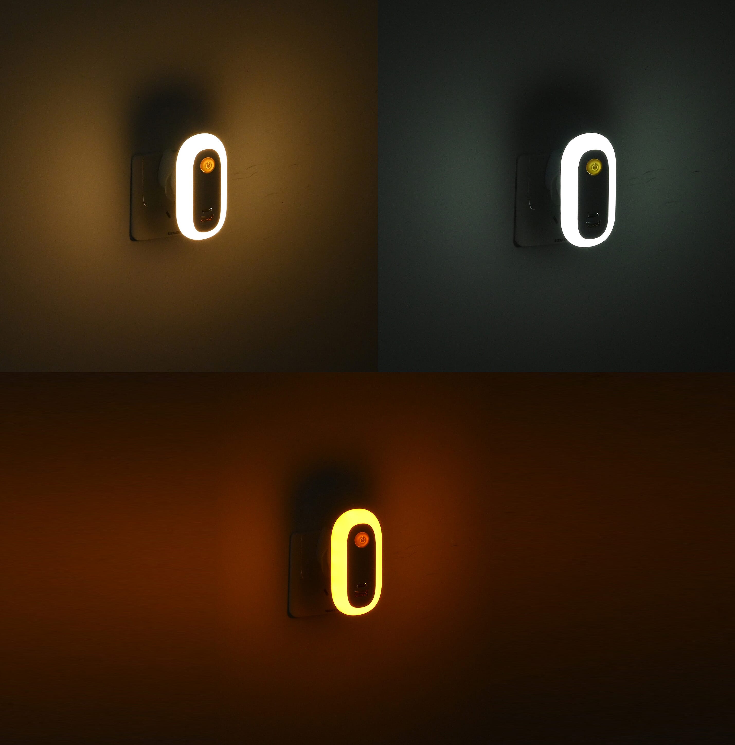 A94 USB LED Night Light - Charger - White