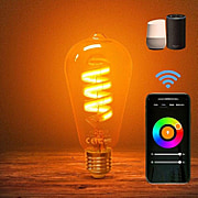 WiFi RGB Multicoloured Vintage Smart Edison Bulb (Compatible with Alexa Echo-Google Home)