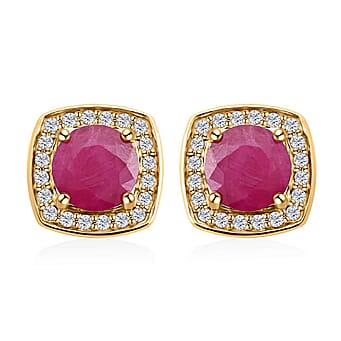 https://tjcuk.sirv.com/Products/77/4/7745863/10K-Yellow-Gold-AAA-Mozambique-Ruby-White-Diamond-I2-Earring-2-15-ct-G_7745863.jpg?w=342&h=342