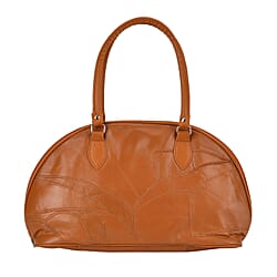 One Time Closeout - 100% Genuine Leather Solid Shoulder Bag (Size 38x27x10 cm) - Blue