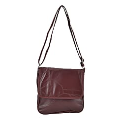 100% Patchwork Leather Solid Crossbody Bag