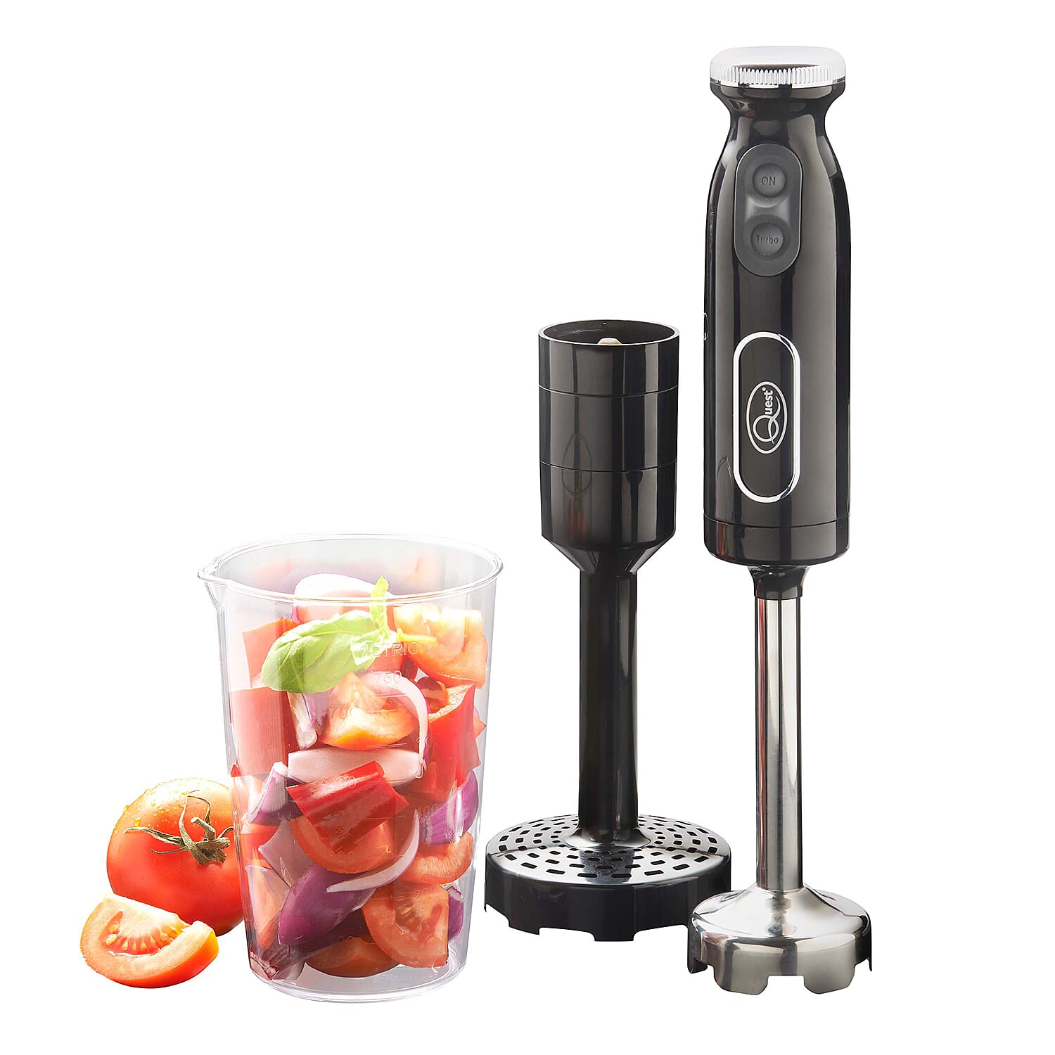 2-in-1 Turbo Blender with Masher (Power 700W) - Black