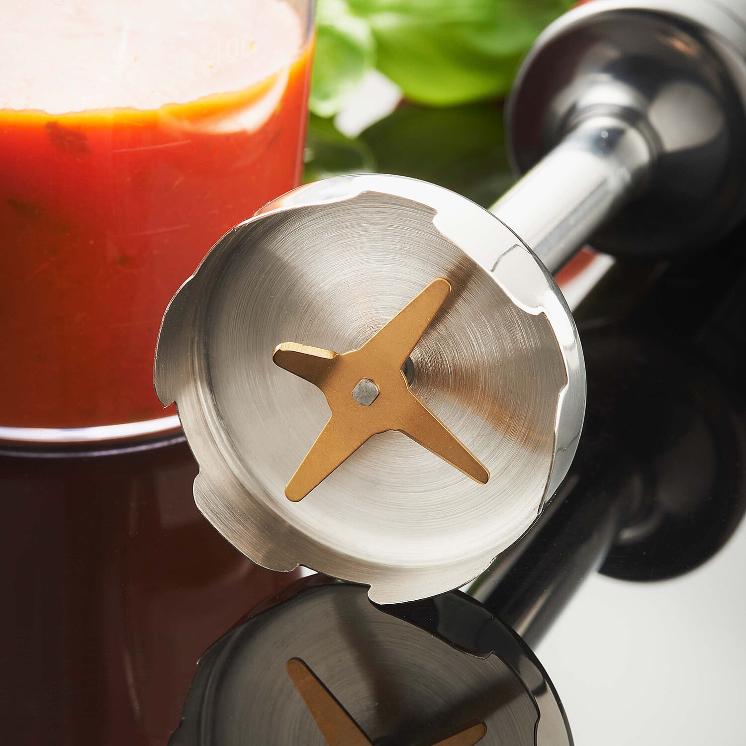 Quest- 2-in-1 Turbo Blender with Masher (700W, 4 Leaf) - Black