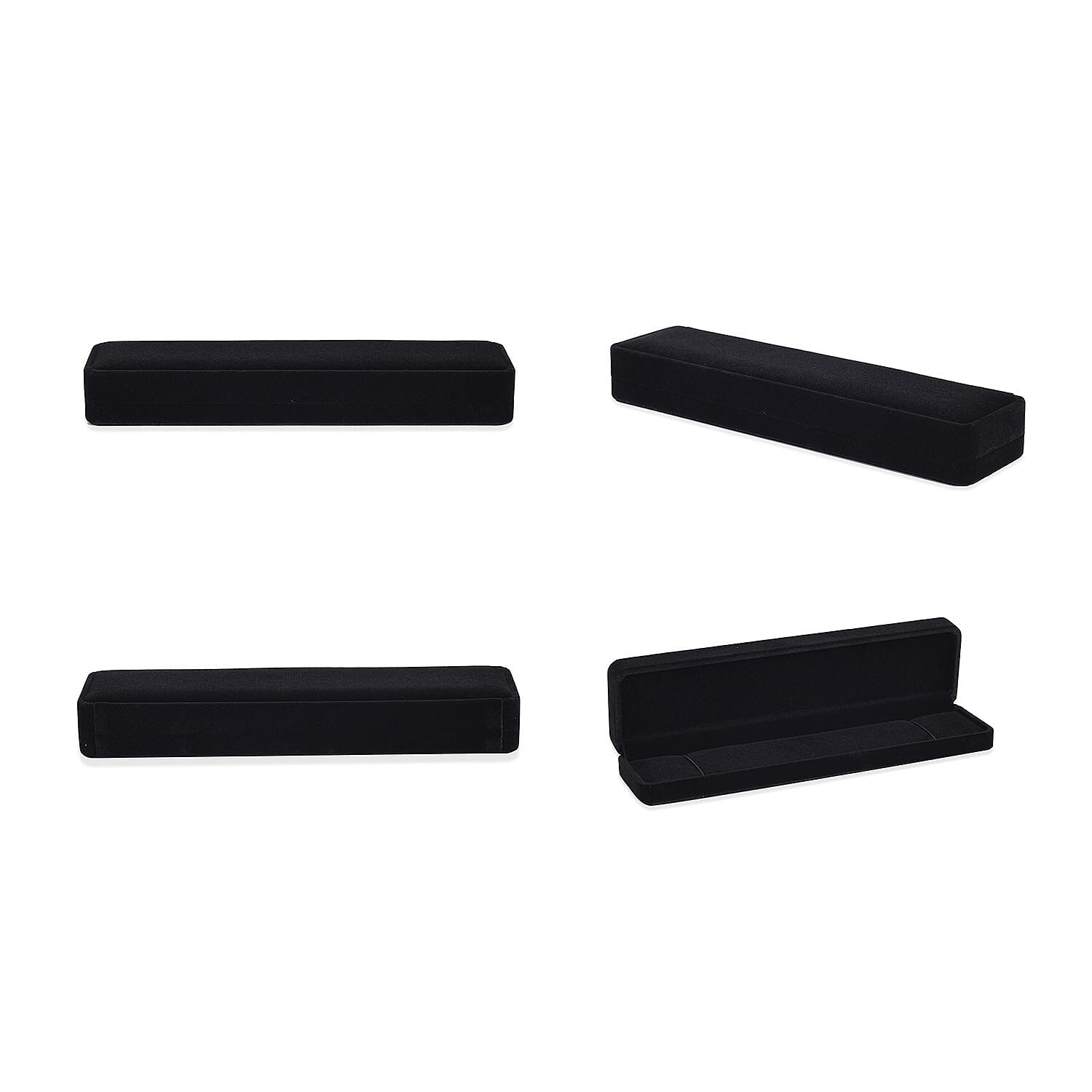 Patterned Jewellery Box (Size 5x5x4 cm) - Black