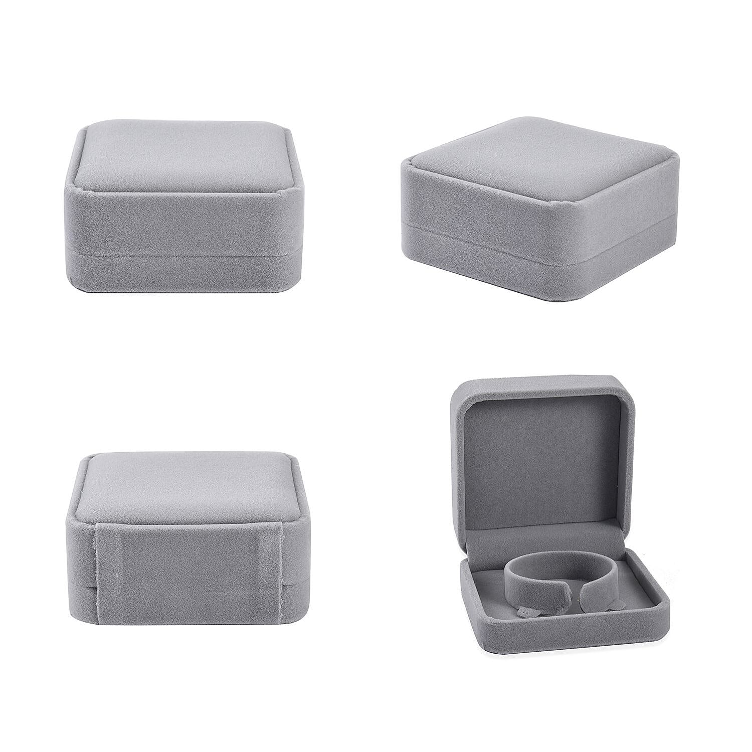 Velvet Jewellery Box (Inc. Ring Box, Pendant Box, Bracelet Box and Long ...