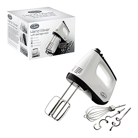 QUEST Hand Mixer with Storage Case (Power 400W) - White