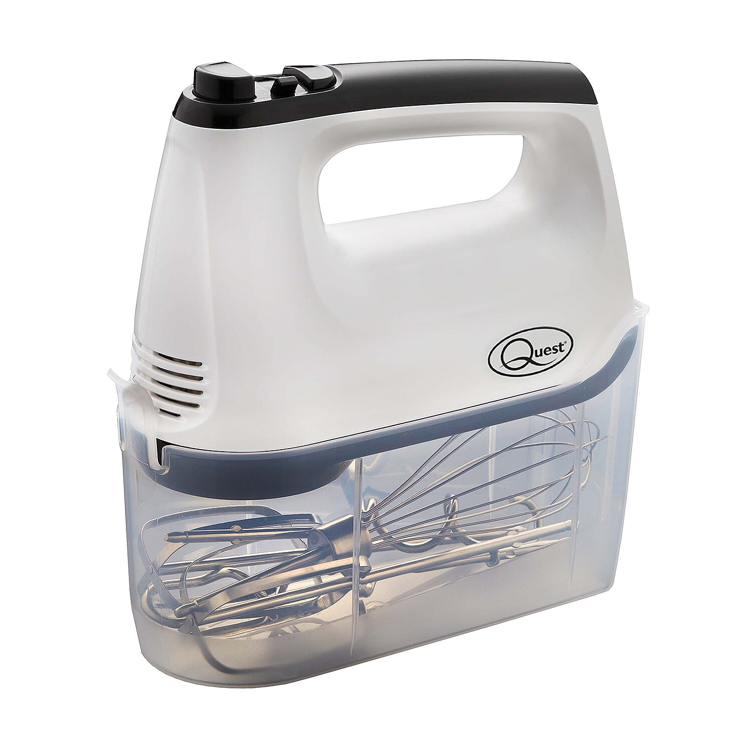 QUEST Hand Mixer with Storage Case (Power 400W) - White