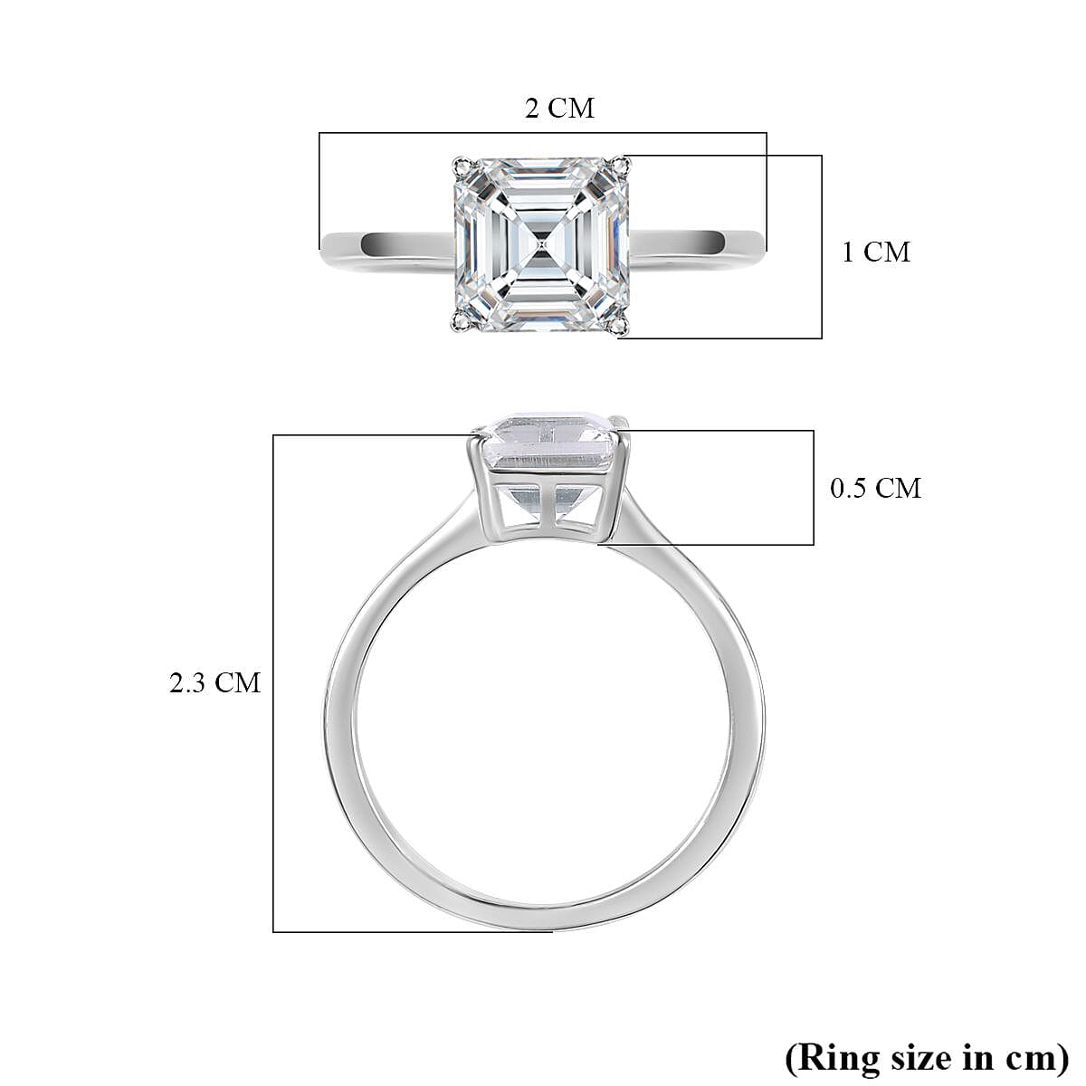 Petalite Solitaire Ring in Platinum Overlay Sterling Silver 1.34 Ct.