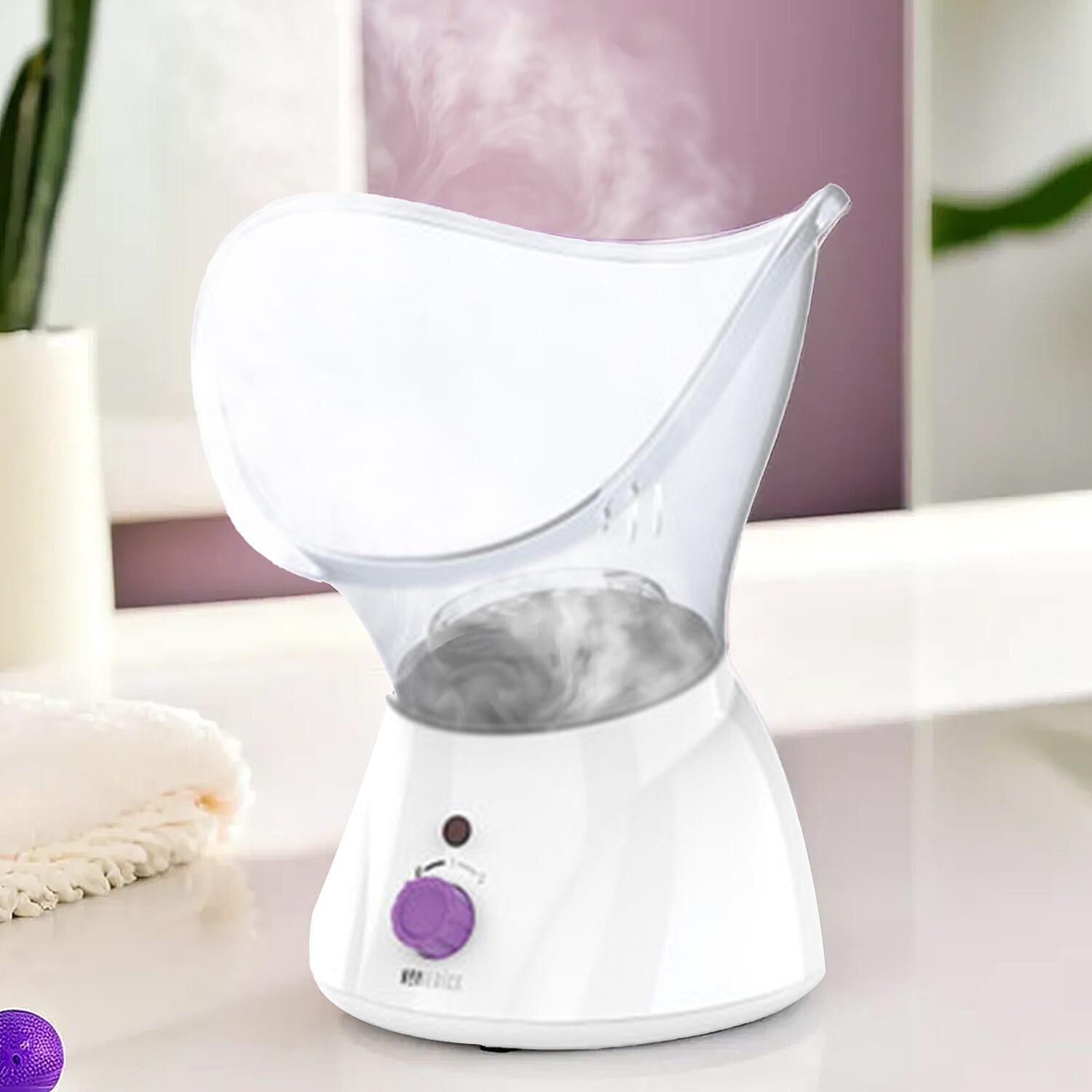 HoMedics Facial Spa, Facial Steamer-Mist, Revitalising, Angled Mask for Comfort, Opens Pores for Deep Cleaning, Includes Nasal Attachment to Ease Congestion