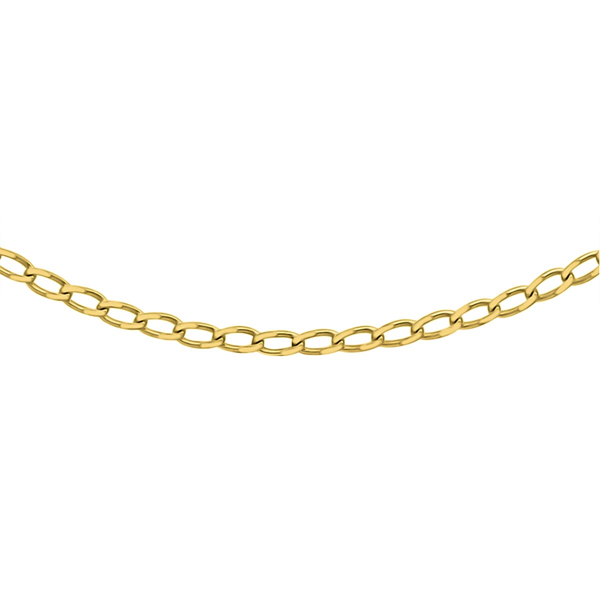 9K Yellow Gold Open Curb Chain (Size - 18)