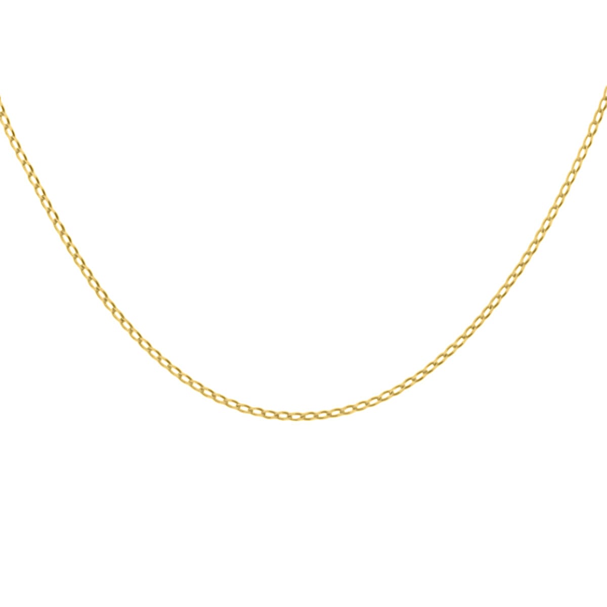9K Yellow Gold Open Curb Chain (Size - 18)