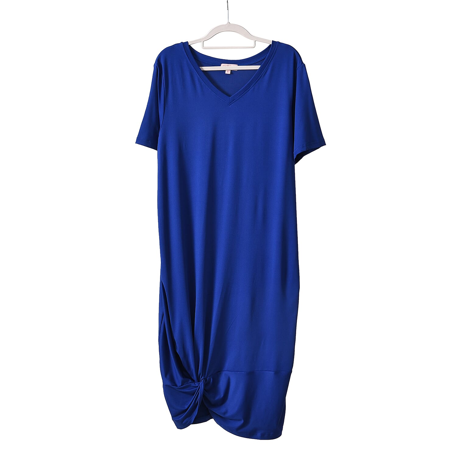 La Marey Jersey V-Neck One Piece Dress - Blue La Marey Jersey V-Neck One Piece Dress - Blue