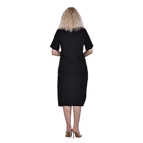 La Marey Jersey One-Piece Dress (Size M) - Black