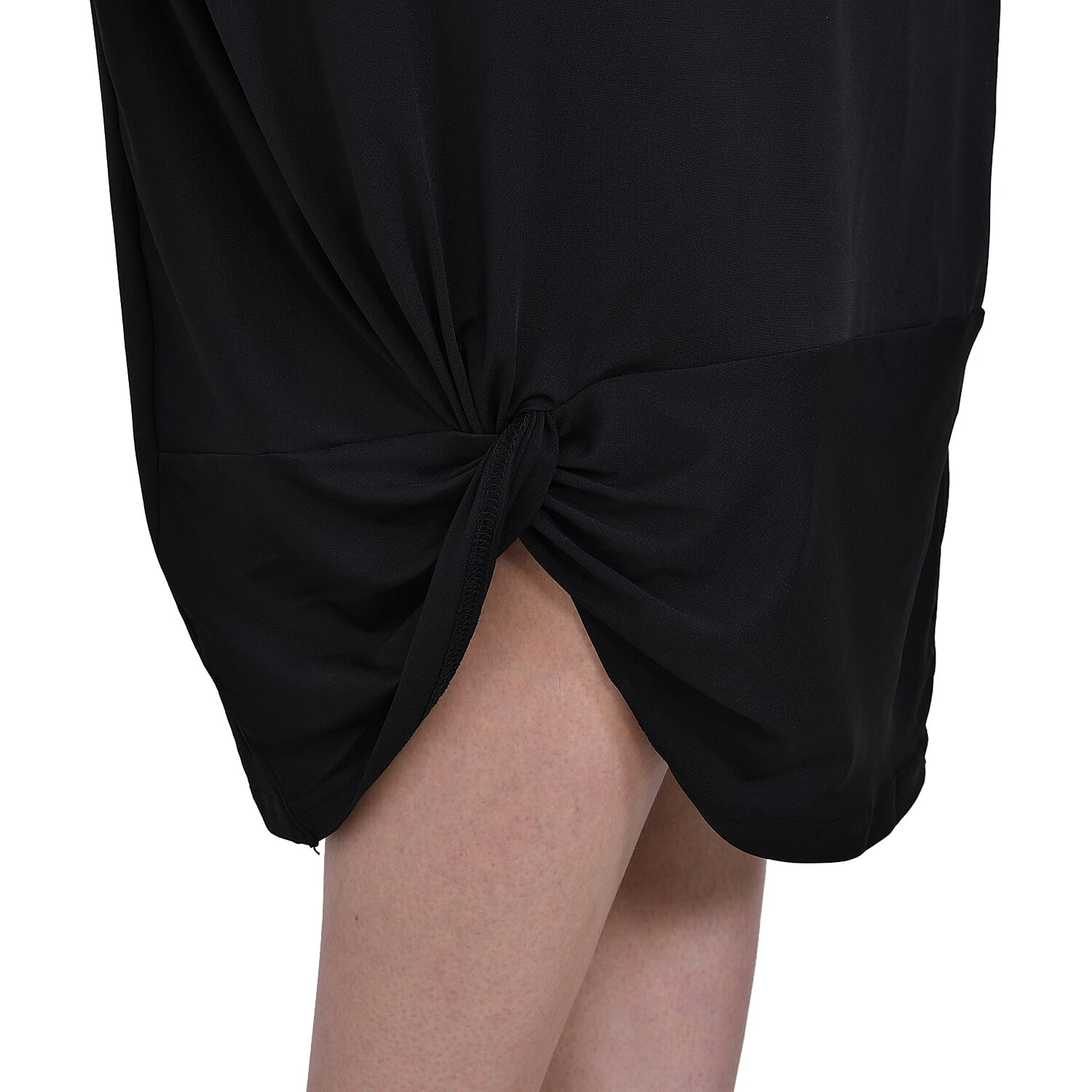  La Marey Jersey V-Neck One Piece Dress - Blue