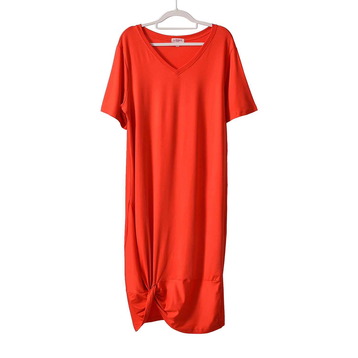  La Marey Jersey V-Neck One Piece Dress - Blue