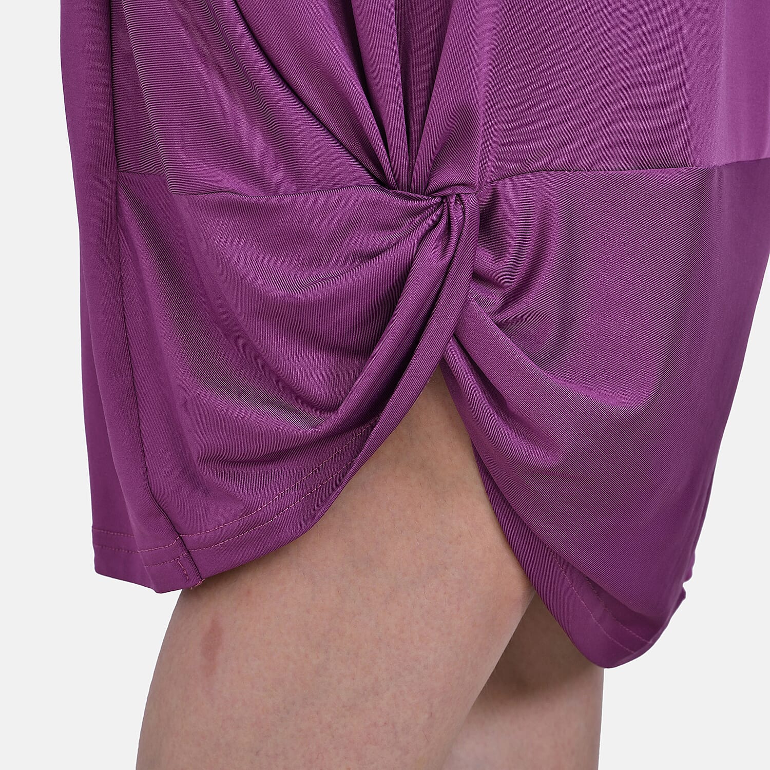  La Marey Jersey V-Neck One Piece Dress - Blue