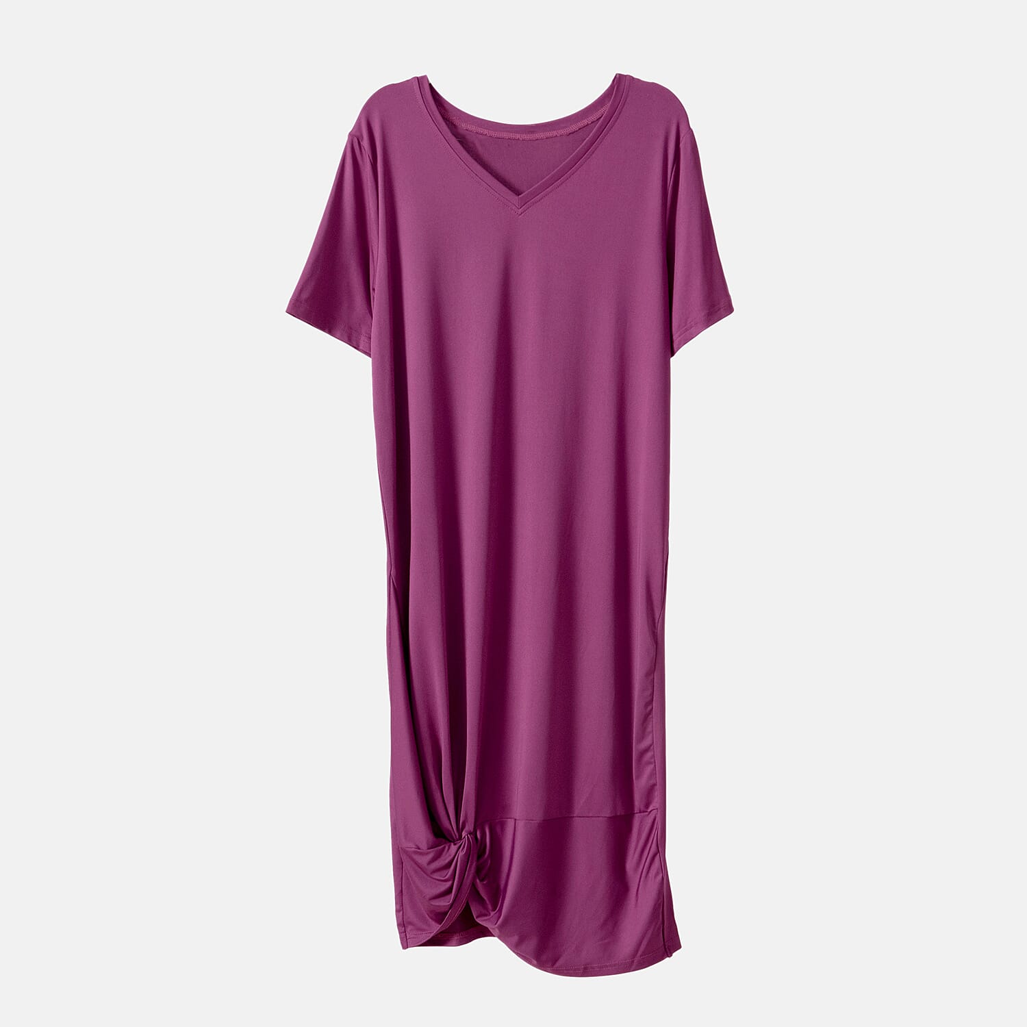  La Marey Jersey V-Neck One Piece Dress - Blue