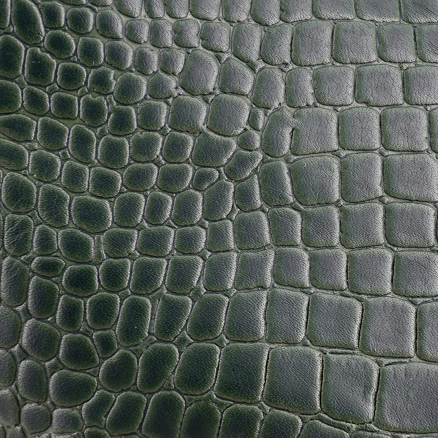 100% Genuine Leather Potli Crossbody Sling Bag - Olive Green