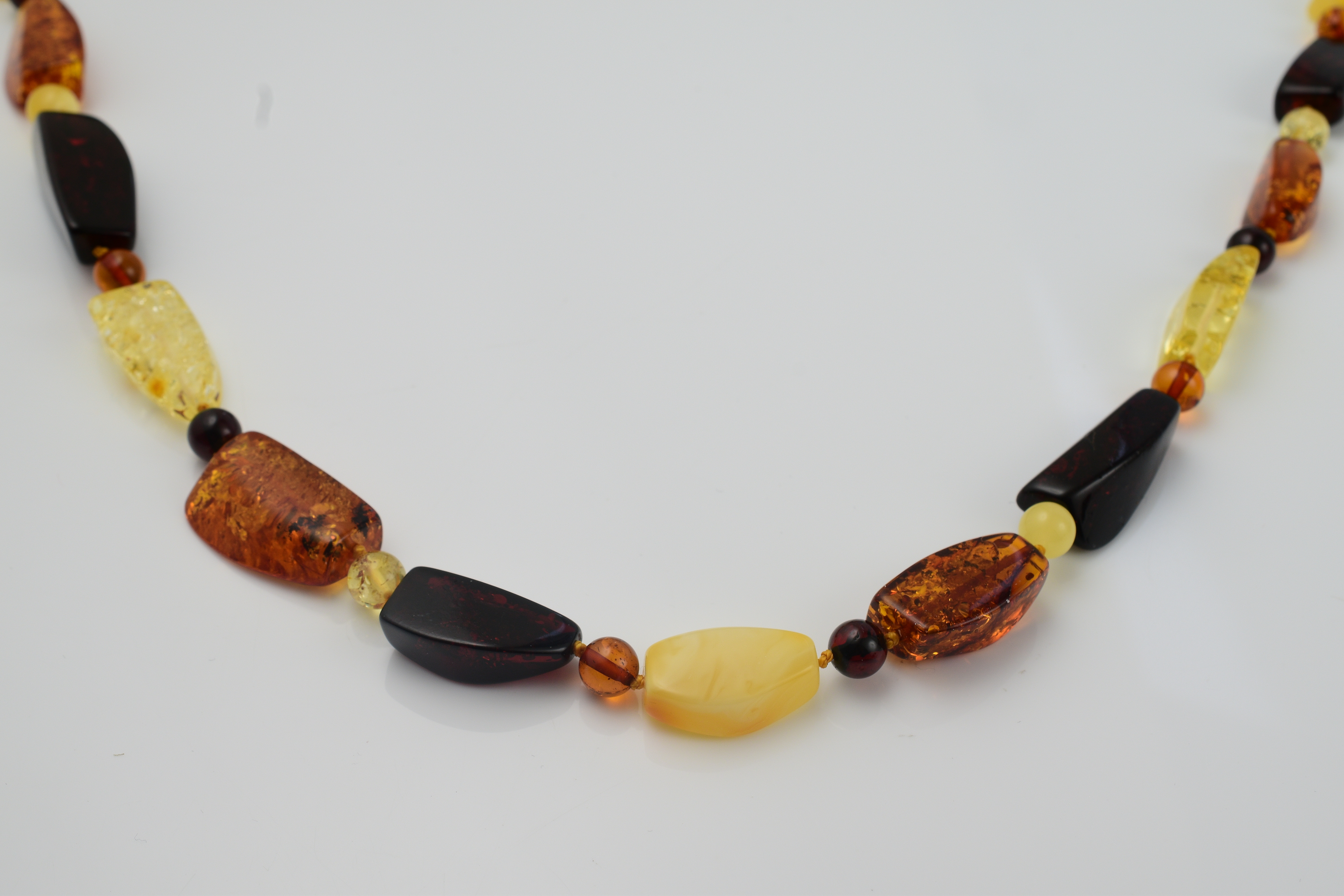 Tucson Gem Find- Rare Size Amber Beads Necklace (Size 28) 130.00 Ct