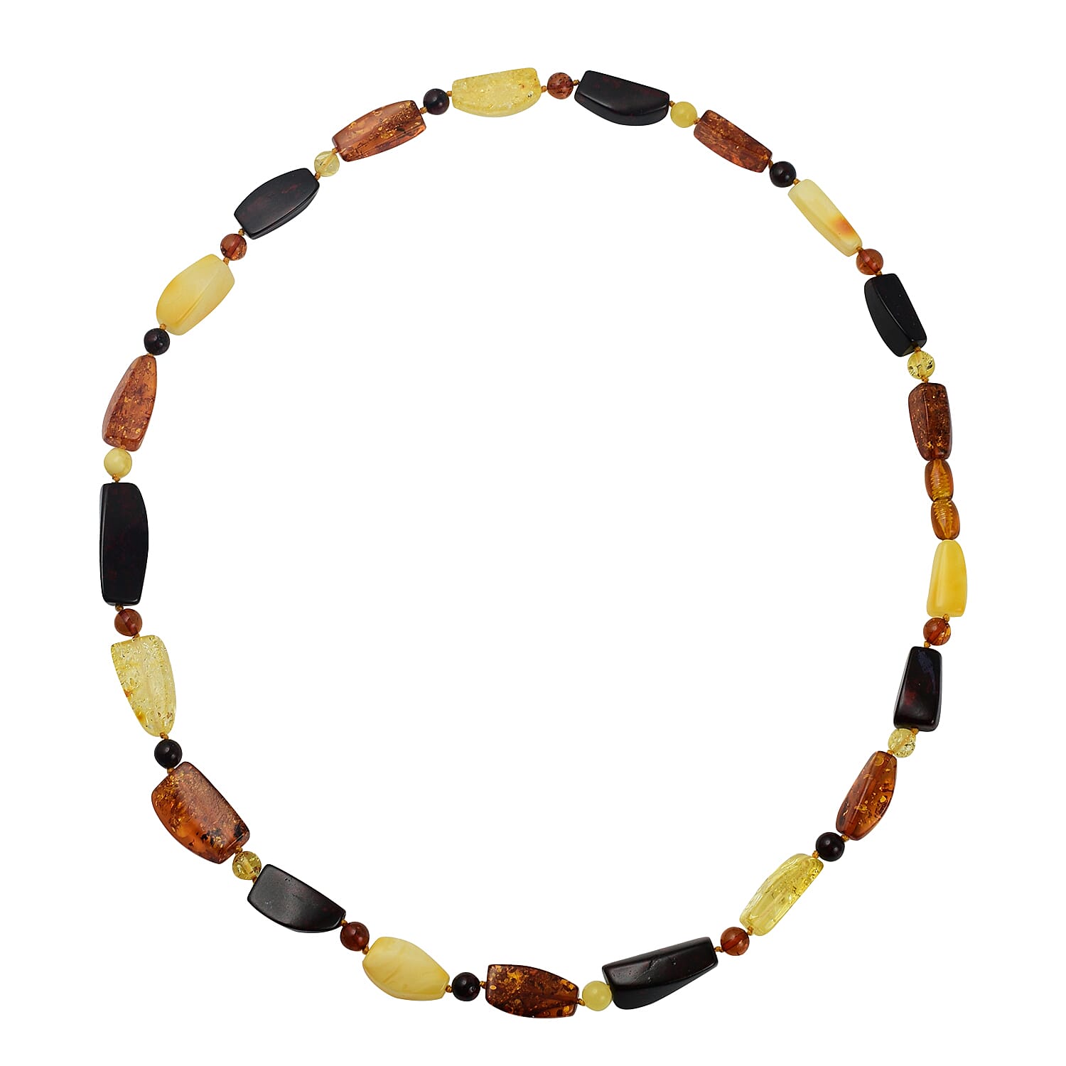 Tucson Gem Find- Rare Size Amber Beads Necklace (Size 28)